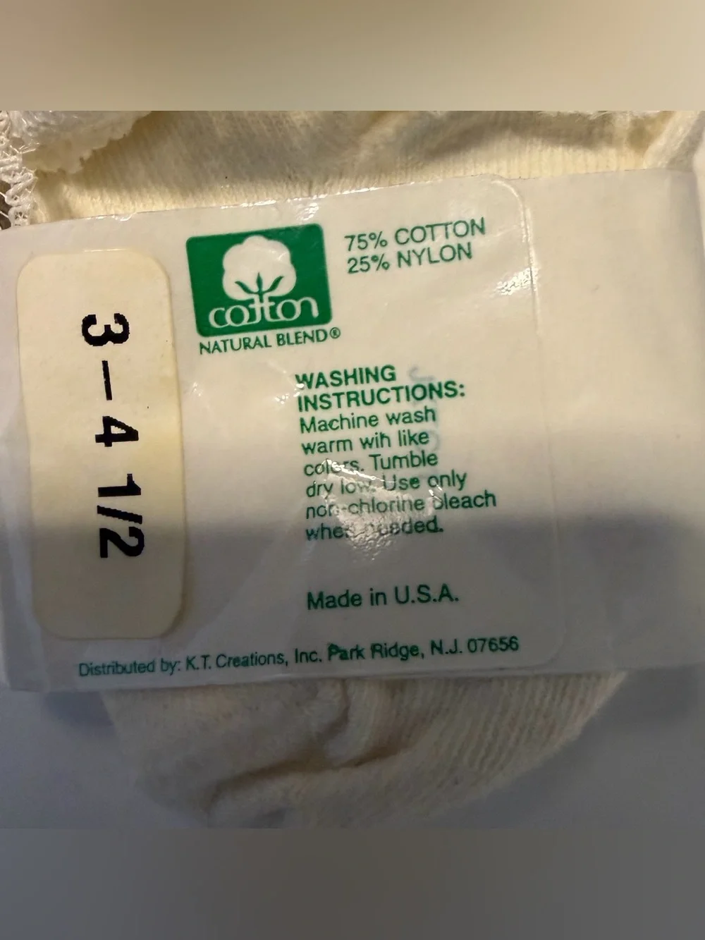 NWT Vintage Jessica by KTC Lace Trim Girl Baby Socks Sz 3-4.5